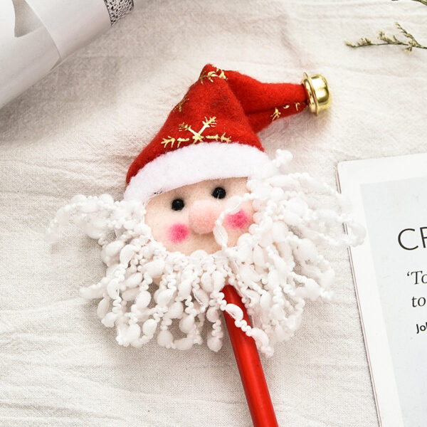Wholesale Christmas Cloth Cartoon Old Man Snowman Pattern Pencil