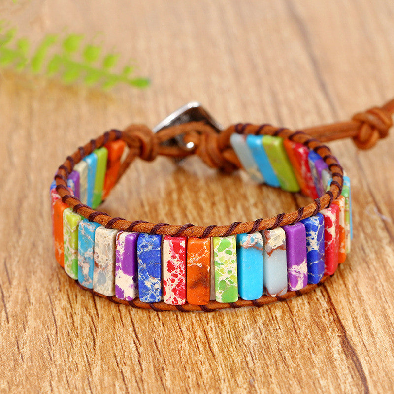 Wholesale Hand Made Bohemian Emperor Stone Bracelet