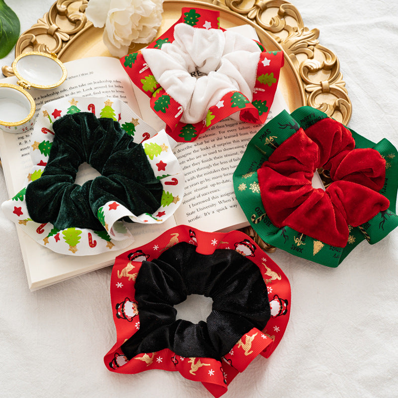 Wholesale Veet Christmas Large Intestine Hair Ties