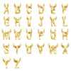 Wholesale 26 English Letters Surnames Short Collarbone Stainless Steel Necklace