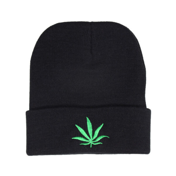 21606060344_1969168808 Wholesale Autumn and Winter Maple Leaf Wool Knitted Warm Pullover Hat