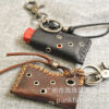 Wholesale Cowhide Lighter Leather Case Keychain
