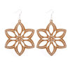 Wholesale Vintage Hollowed Out Wood Earrings