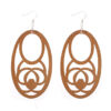 Wholesale Vintage Hollowed Out Wood Earrings
