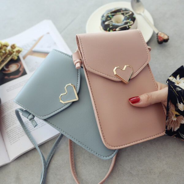 21755749257_52065005 Wholesale Lock Crossbody Transparent Touch Screen Mobile Phone Bag Retro Buckle Wallet