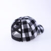 Wholesale Black and Red Checkered Cotton Baseball Caps
