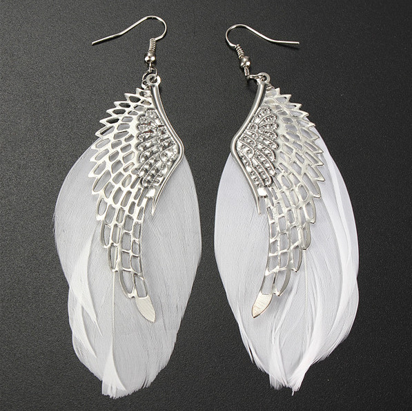 2176648630_1494315084-1 Wholesale Alloy Angel Wing Feather Earrings