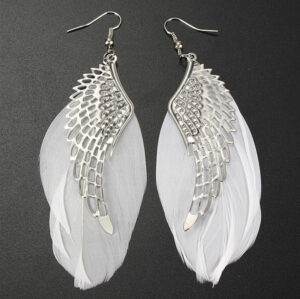2176648630_1494315084 Wholesale Alloy Angel Wing Feather Earrings