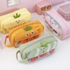 Wholesale Cartoon Fruit and Vegetable Canvas Pencil Bag