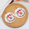 Wholesale Christmas Log Printed Bells Hypoallergenic Earrings