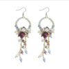 Wholesale Long Female Exaggerated Retro Crystal Streaming Earrings
