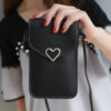 21843818788_52065005 Wholesale Lock Crossbody Transparent Touch Screen Mobile Phone Bag Retro Buckle Wallet