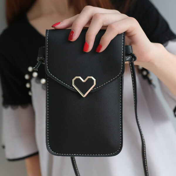 21843818788_52065005 Wholesale Lock Crossbody Transparent Touch Screen Mobile Phone Bag Retro Buckle Wallet