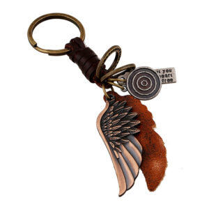 2189847462_2118088041 Wholesale Alloy Wings Leather Keychain