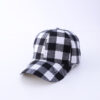 Wholesale Black and Red Checkered Cotton Baseball Caps