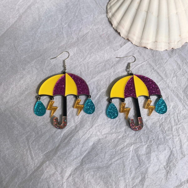 22027701384_1300811574 Wholesale Acrylic Earrings Umbrella Cloud Lightning
