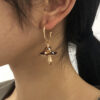 Wholesale Dreamy Cute Little Mushroom Oil Drop Earrings