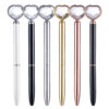 Wholesale New Love Diamond Pen Heart Shaped Large Diamond Pen Large Diamond Pen Metal Ballpoint Pen