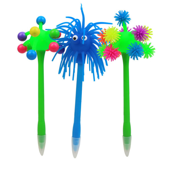 Wholesale Fuzzy Emoji Plastic Ballpoint Pen