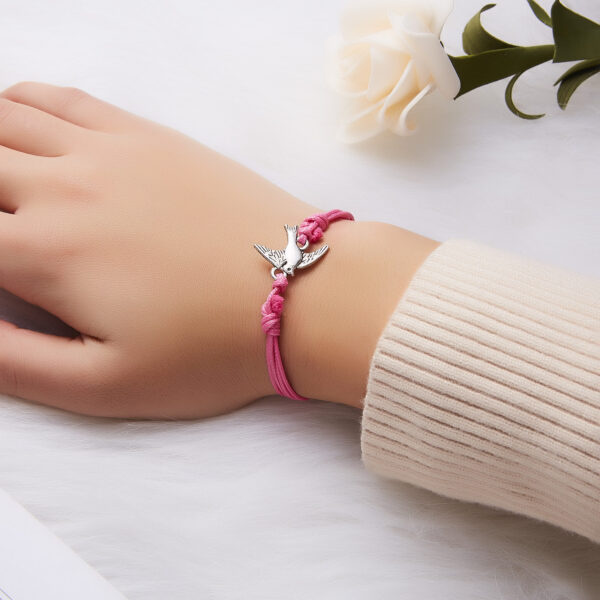Wholesale Seven-color Heart-shaped Love Creative Cartoon Braided Adjustable Bracelet