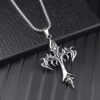 22177684679_620294348 Wholesale Steel Warrior Cross Amulet Pendant Stainless Steel Necklaces