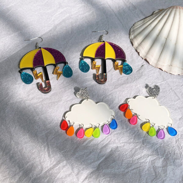 22197641732_1300811574-1 Wholesale Acrylic Earrings Umbrella Cloud Lightning