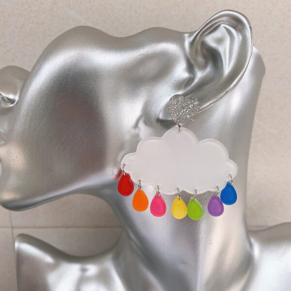 22197644590_1300811574 Wholesale Acrylic Earrings Umbrella Cloud Lightning
