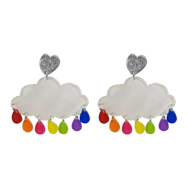 22197656415_1300811574 Wholesale Acrylic Earrings Umbrella Cloud Lightning