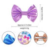 Wholesale Candy Color Leather Bow Hair Clips