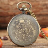 Wholesale Hollow Butterfly Pocket Watch Plus Flat Birdcage Accessories Quartz Alloy Pocket Watch