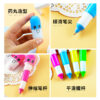 22250527366_1702423173 Wholesale Plastic Color Random Blue Refill Capsule Telescopic Pen