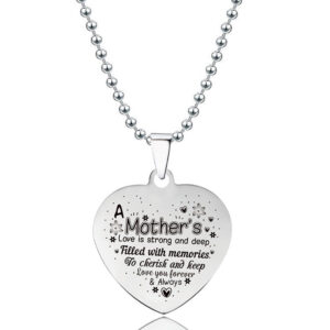 22262523196_1569931918 Wholesale Love Heart Stainless Steel Pendant Titanium Steel Necklaces