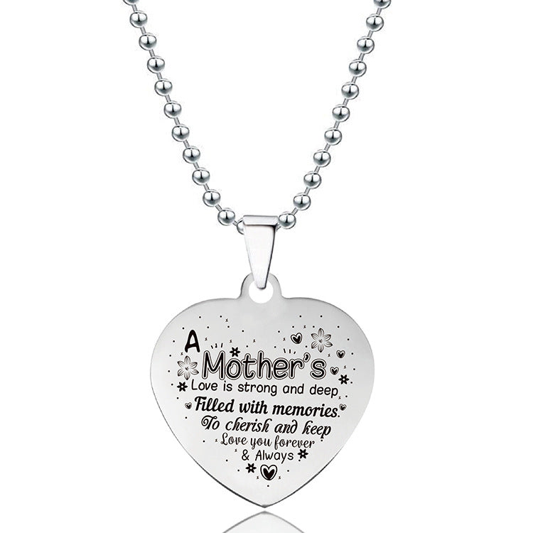 Wholesale Love Heart Stainless Steel Pendant Titanium Steel Necklaces
