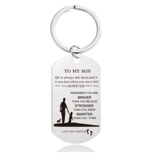 W00010 Keychain Silver
