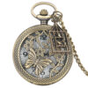 Wholesale Hollow Butterfly Pocket Watch Plus Flat Birdcage Accessories Quartz Alloy Pocket Watch