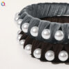 Wholesale of New Autumn and Winter Velvet Woven Pearl Hair Bands