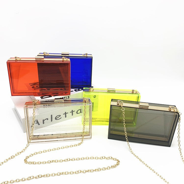 Wholesale Acrylic Transparent Fashion ning Bag