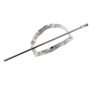 Trapezoid, silver concavo-convex