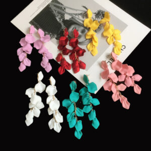 22412396120_1731719471 Wholesale Colorful Flowers Acrylic Vintage Earrings