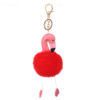 22421503953_1314938442 Wholesale Flamingo Faux Rex Rabbit Keychains