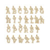 Wholesale Gold Plated Zirconia Letter Copper Necklace