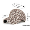 Wholesale Leopard Print Plush Baseball Cap