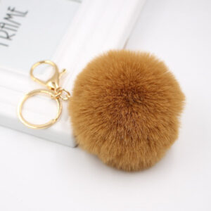 Coffee / Gold key chain