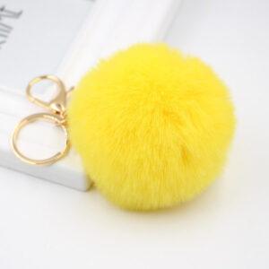 Yellow. / Gold key chain