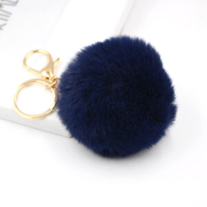 Navy blue / Gold key chain