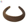 Wholesale Solid Color Wide Brimmed Sponge Stripe Hair Bands
