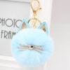 22551666199_1217306215 Wholesale Artificial Fur Cat Fur Ball Key Chain