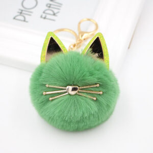 Army Green / Cat Keychain