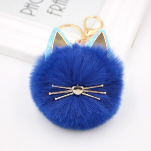 Sapphire Blue / Cat Keychain