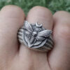 Wholesale Gothic Vintage Moths Flame Alloy Rings